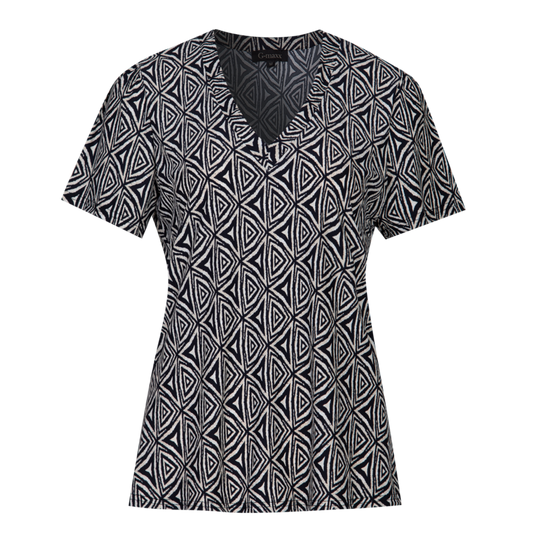 Dila top Offwhite/Zwart