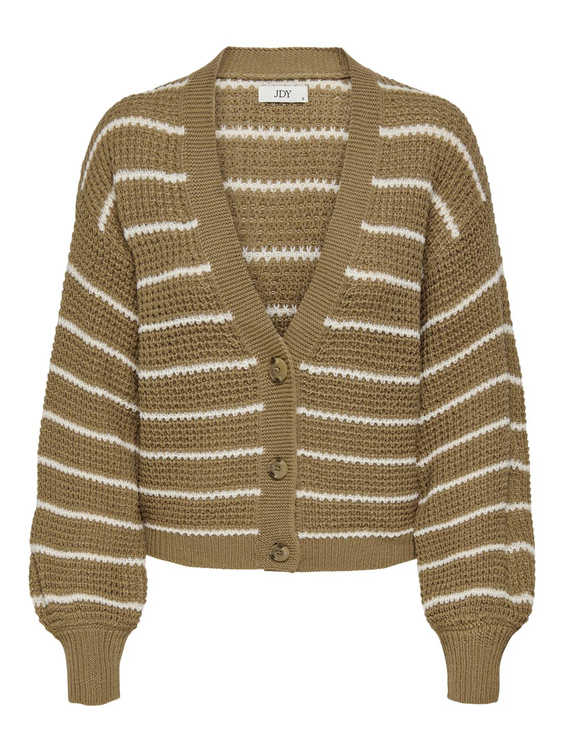 JDYELLEN L/S V-NECK STRIPE CARDIGAN