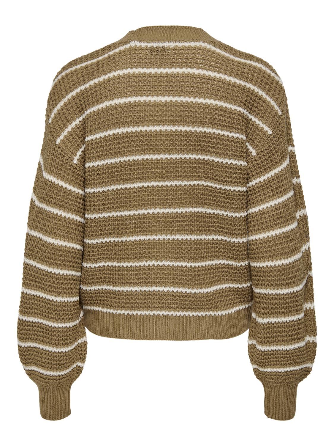JDYELLEN L/S V-NECK STRIPE CARDIGAN