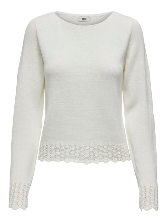 JDYGRACE L/S BOATNECK STRUC PULLOVER KNT