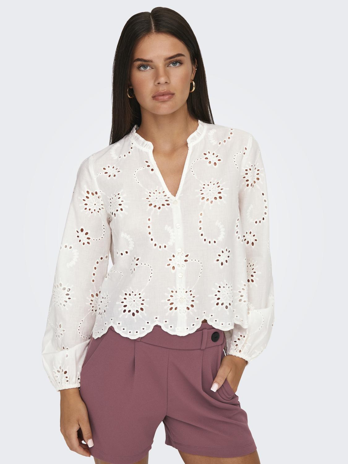 JDYDITTE L/S EMBRODERIE SHIRT