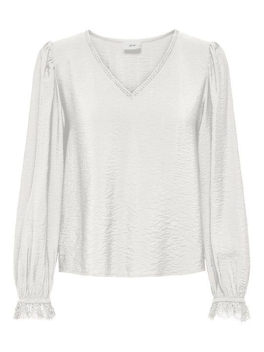 JDYCAMILLE L/S LACE V-NECK TOP