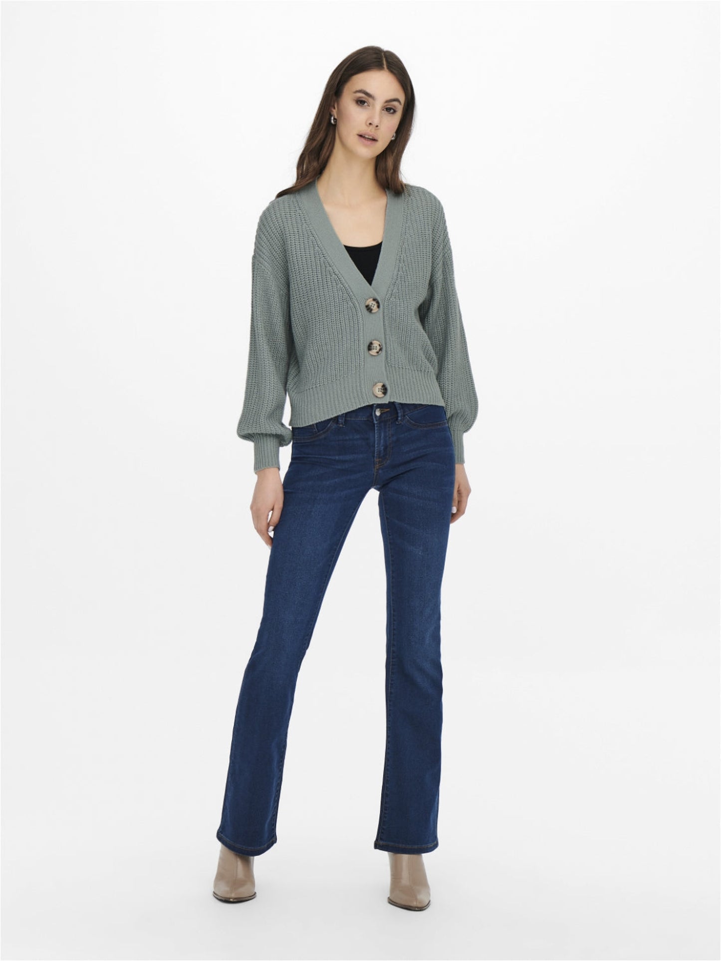 JDYJUSTY L/S SHORT CARDIGAN