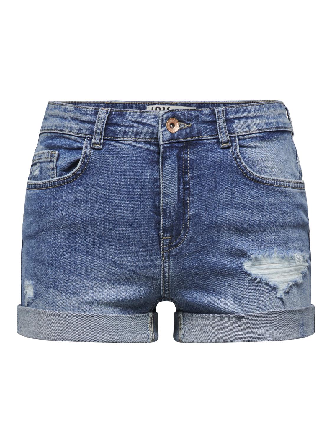 JDYBLUME MW FOLD-UP SHORTS DEST. MIX