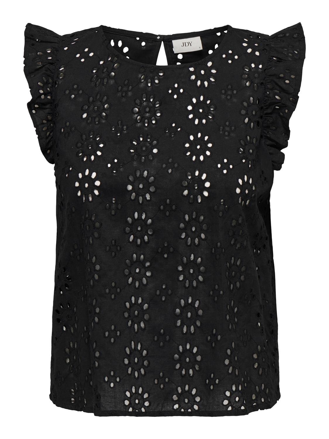 JDYVOLA S/L EMBROIDERY TOP