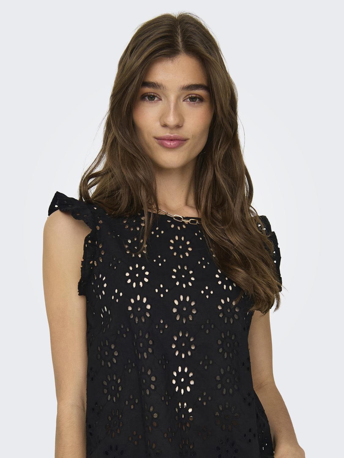 JDYVOLA S/L EMBROIDERY TOP
