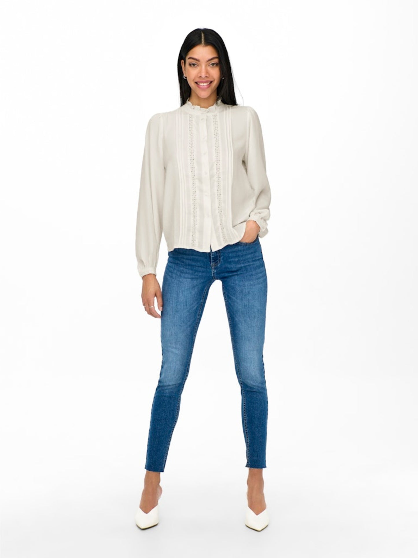 JDYELLIS L/S LACE SHIRT