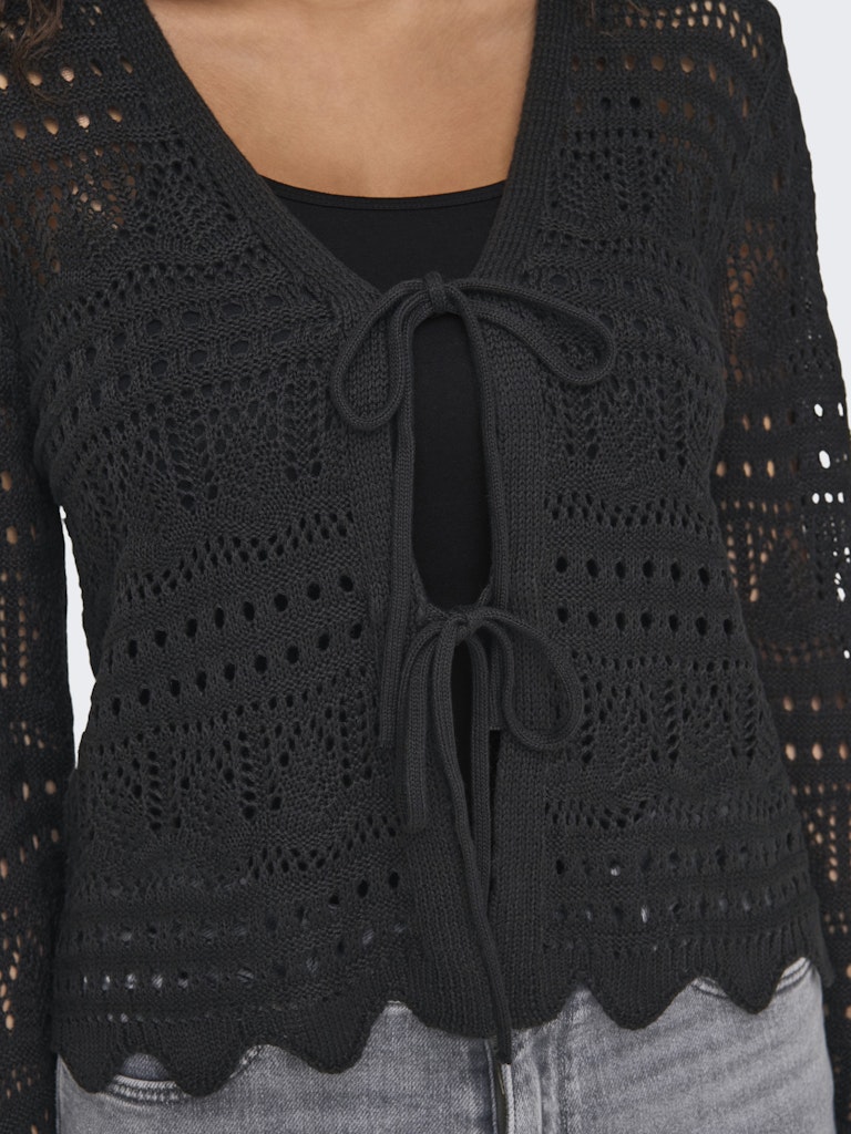 JDYSUN LAY L/S V-NECK TIE CARDIGAN