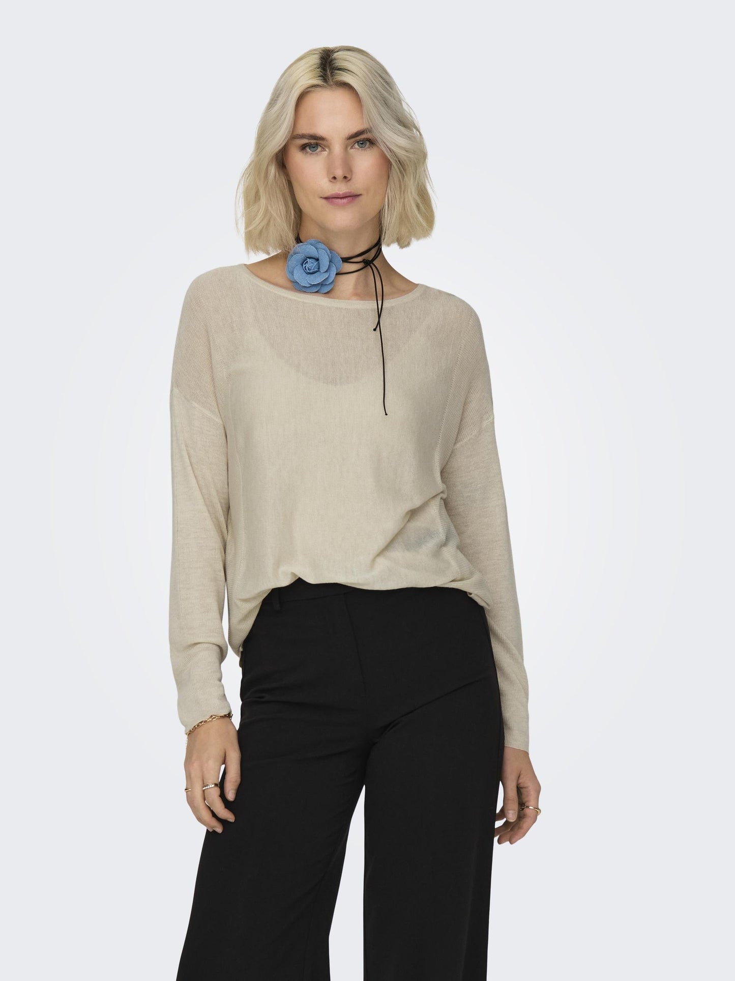 JDYBENTE L/S BOATNECK PULLOVER