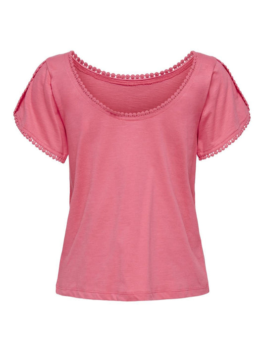 JDYSALVA LIFE S/S O-NECK TOP