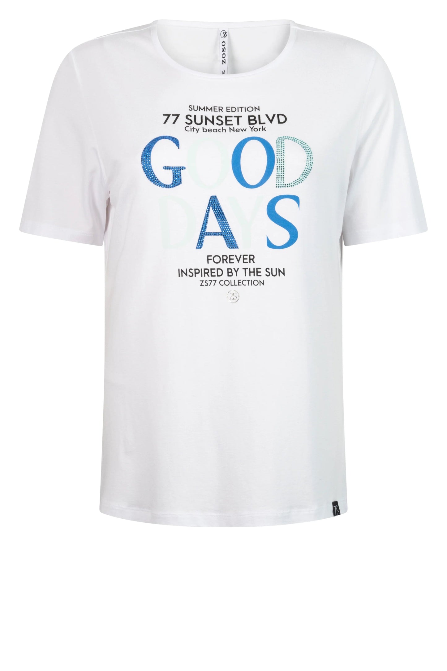 T-shirt Sunset Print White Strong