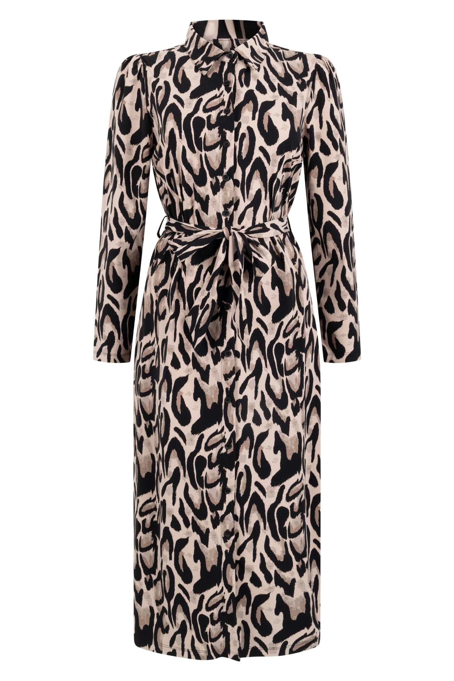 Travel jurk jose greige black