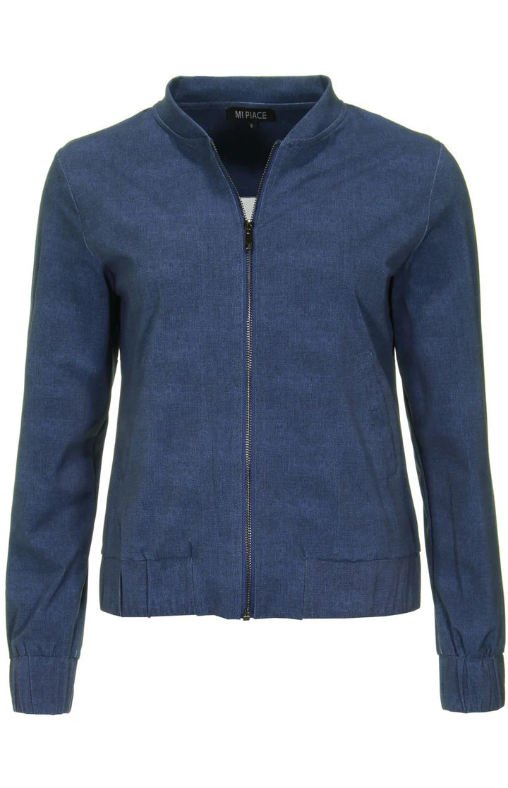 Travel jacket blue jeans