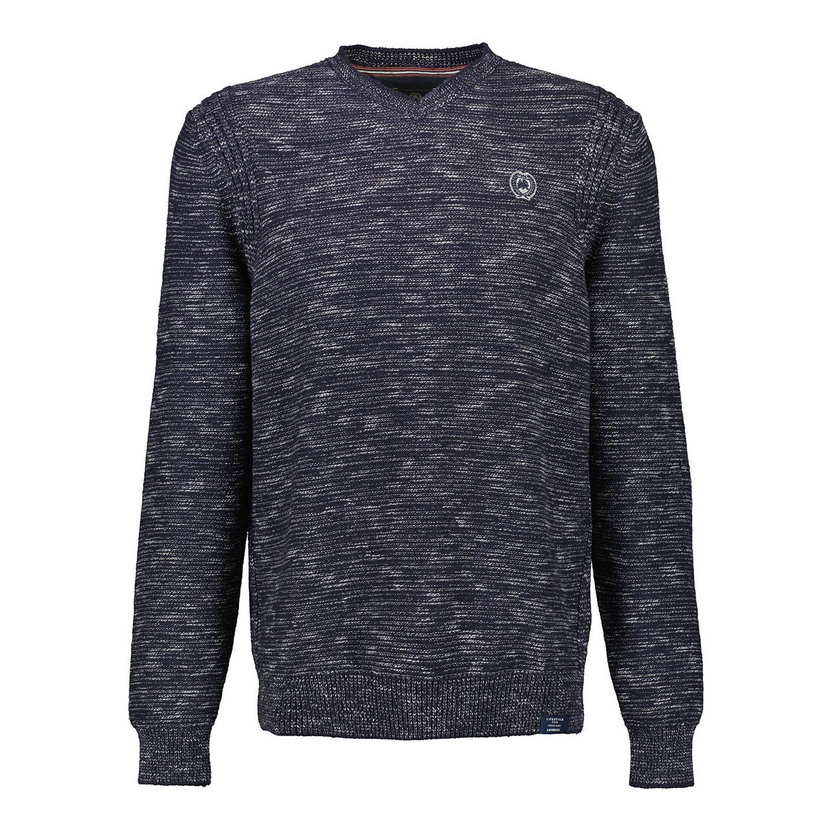 Lerros gebreide trui met V-hals 2295116 – Baggy Choice