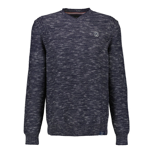 Lerros gebreide trui met V-hals