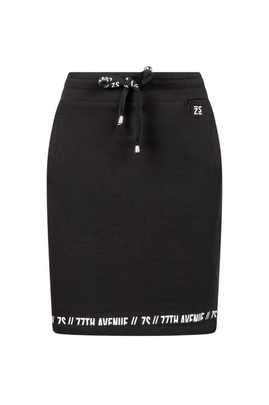 Simone Sporty Skirt With Print Black/White.