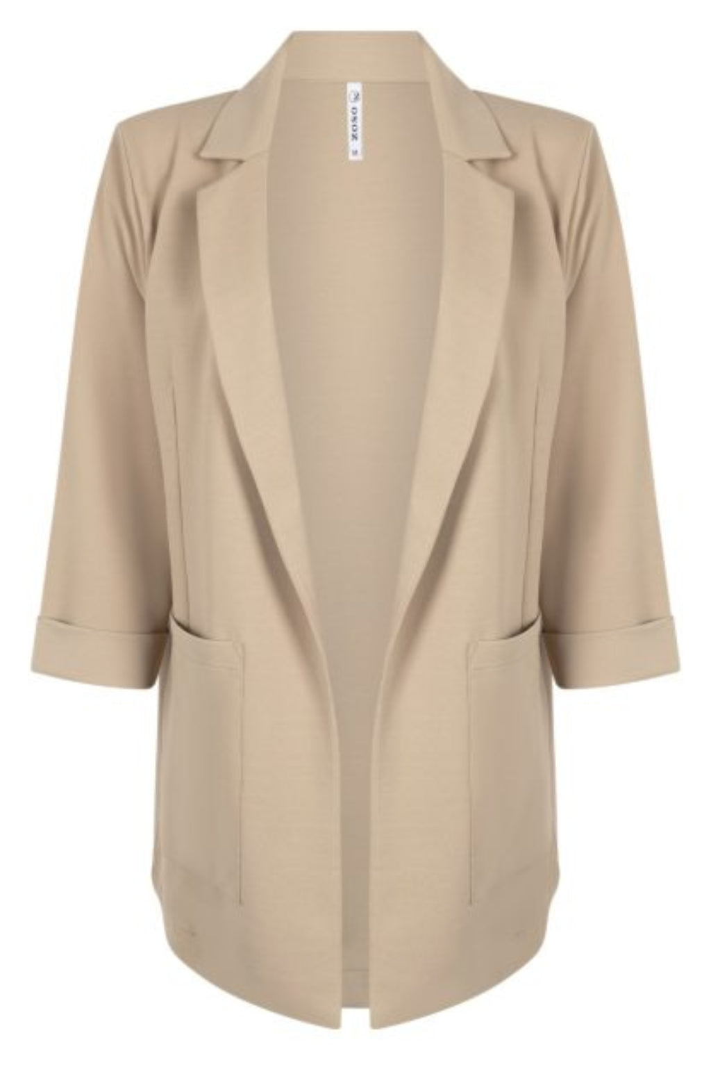 Crepe fabric jacket Sand