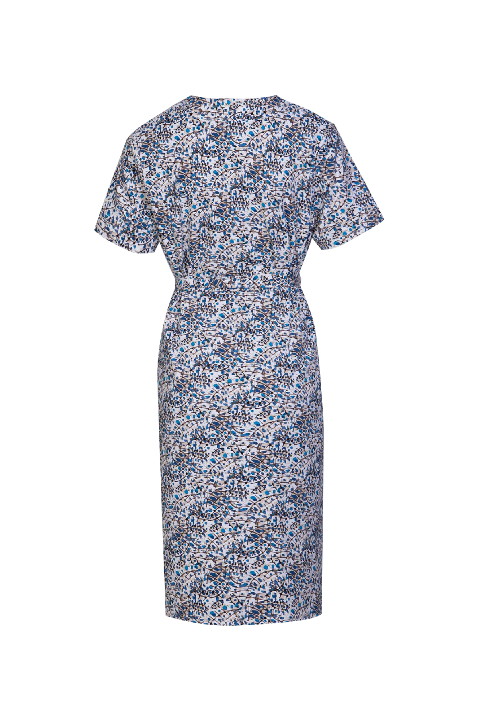 Donna Jurk offwhite/ korenblauw