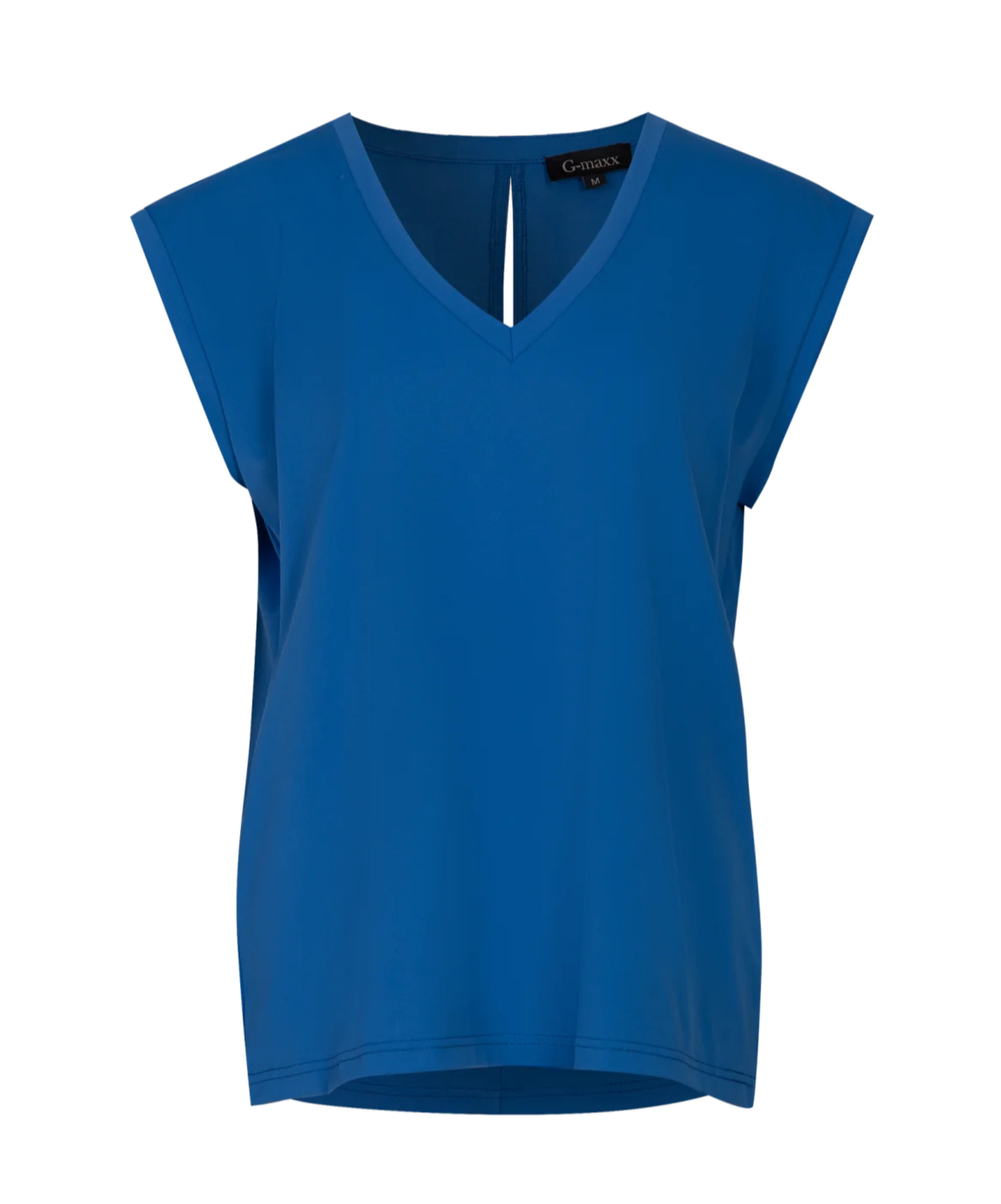 Zade top Korenblauw