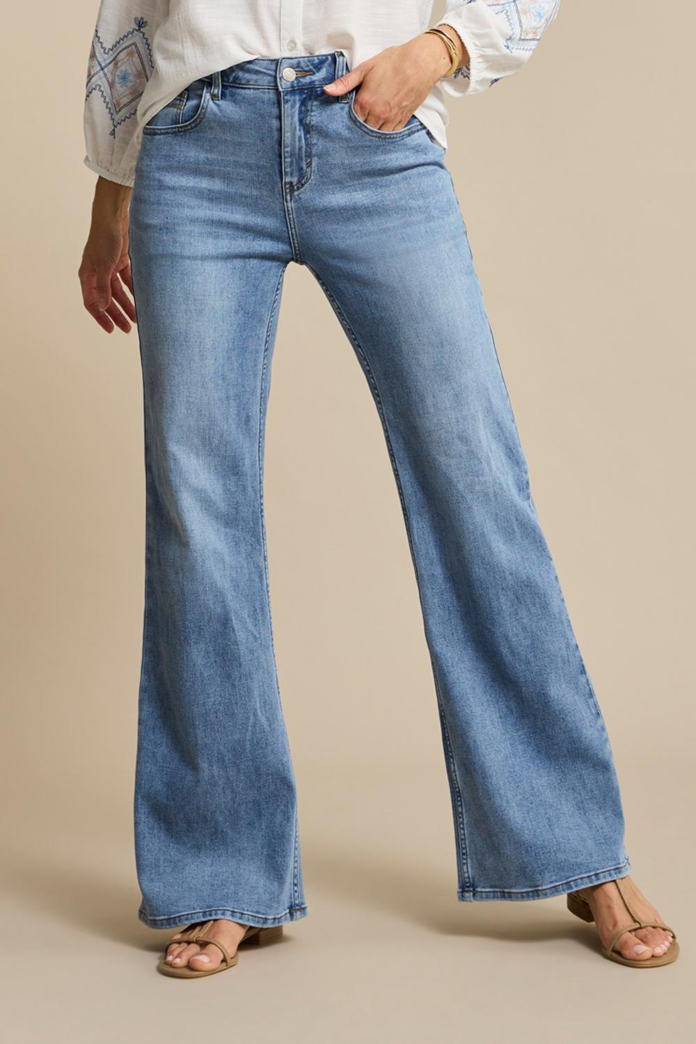 Brielle Flare Denim lightstone