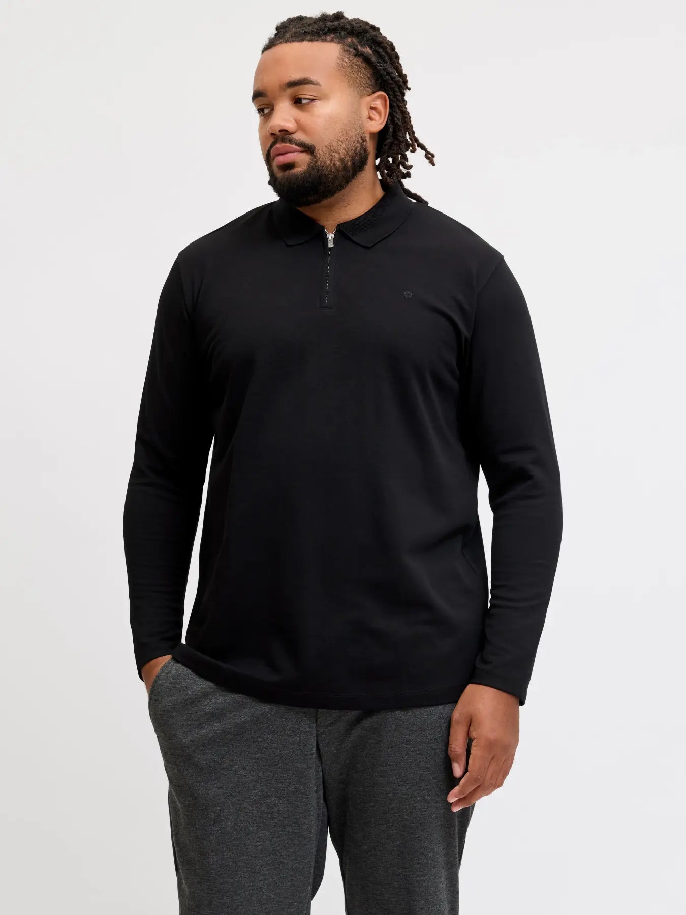 JPRBLAETHAN LS ZIP POLO