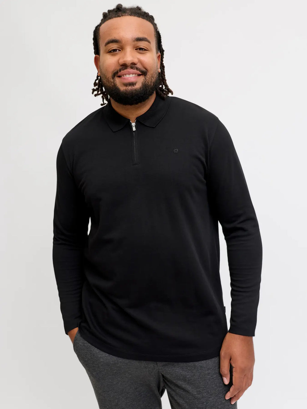 JPRBLAETHAN LS ZIP POLO