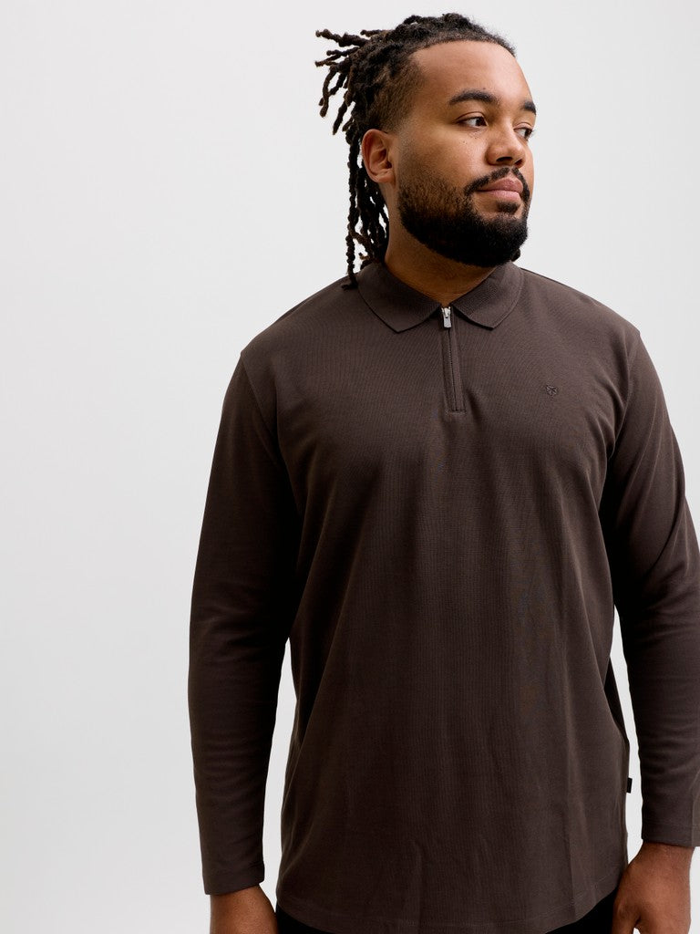 JPRBLAETHAN LS ZIP POLO (kopie)