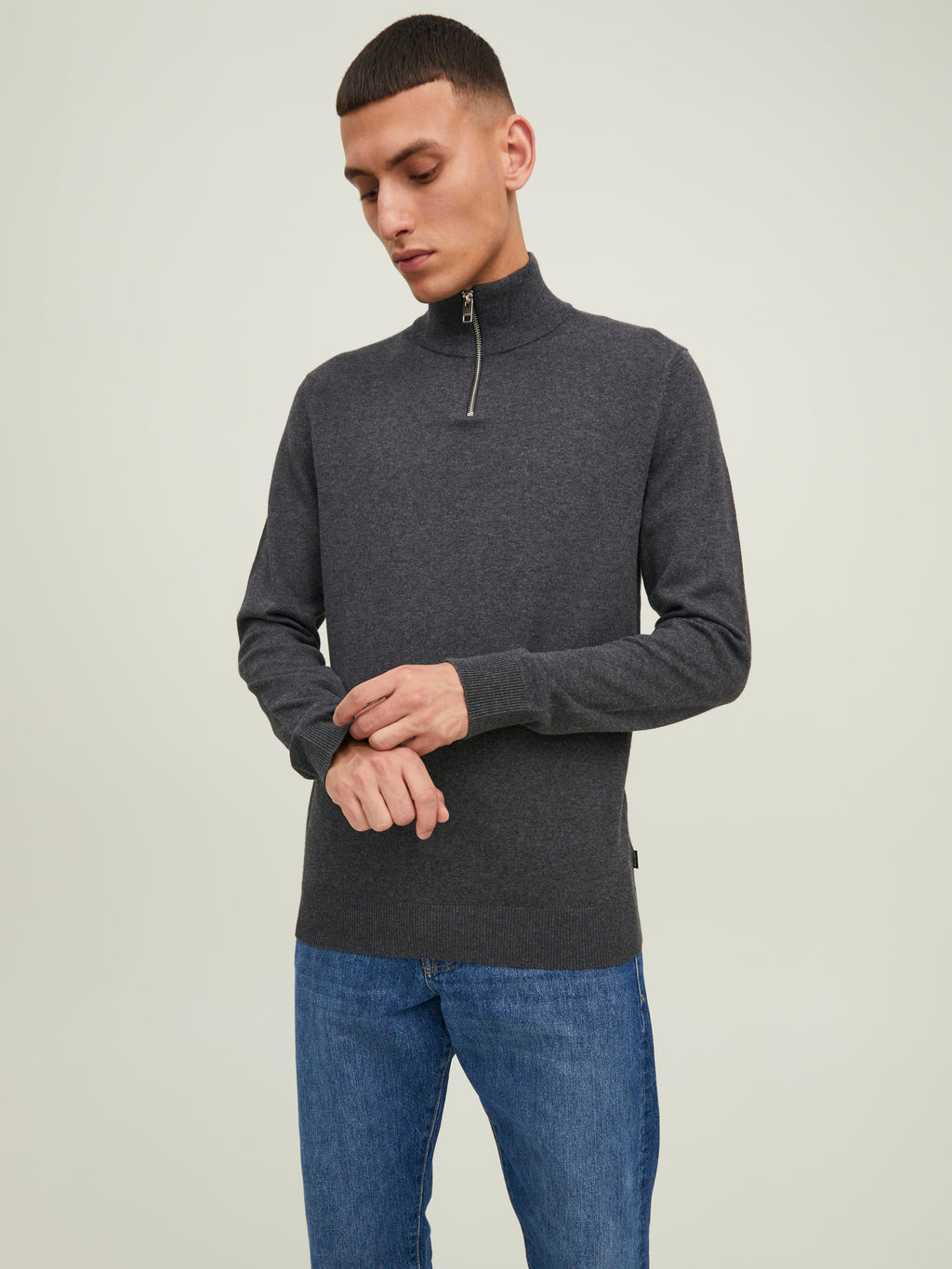 JJEEMIL KNIT HALF ZIP