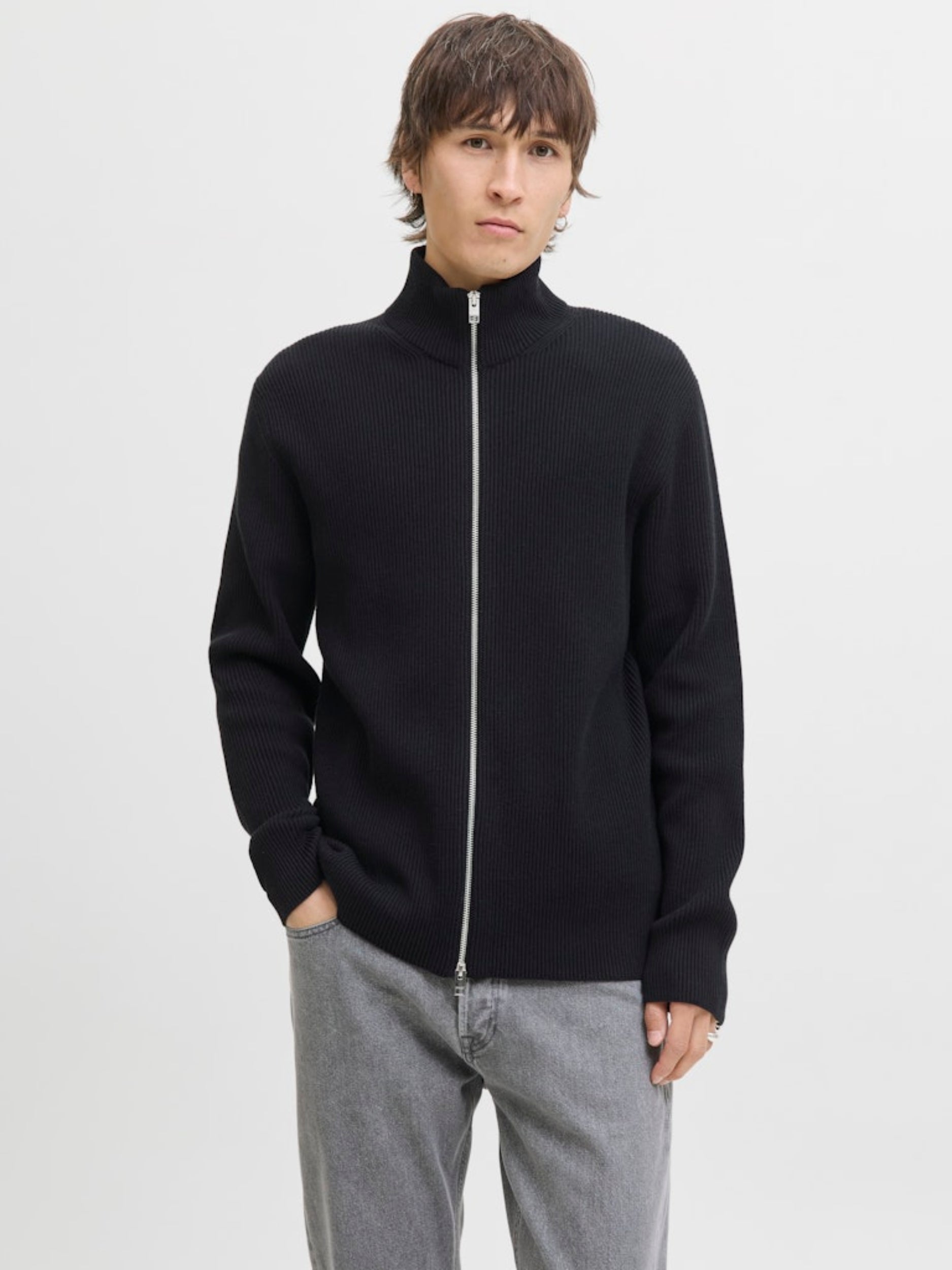 JJEPERFECT KNIT ZIP CARDIGAN