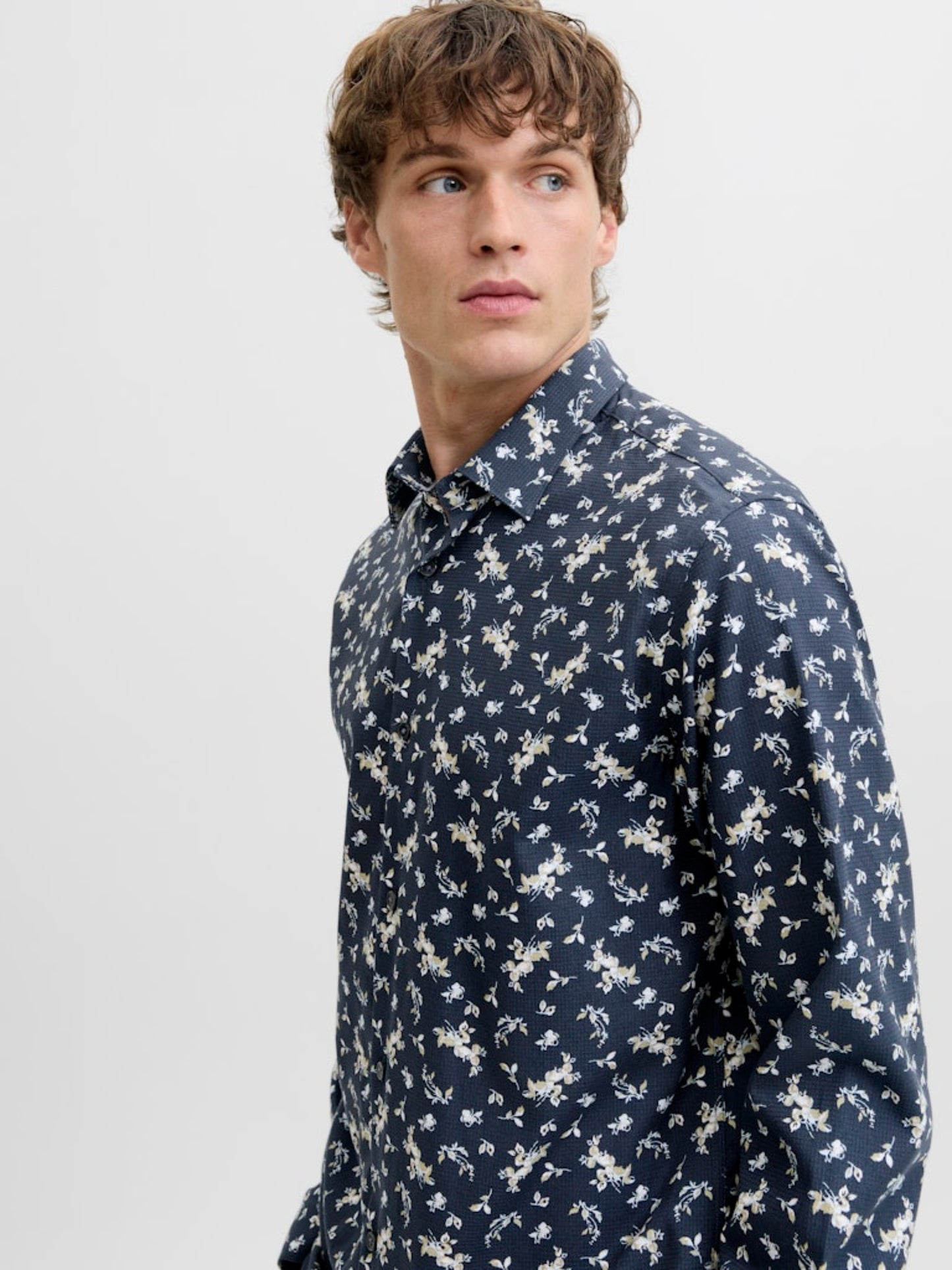 JPRBLAYORK PRINT DOBBY L/S SHIRT