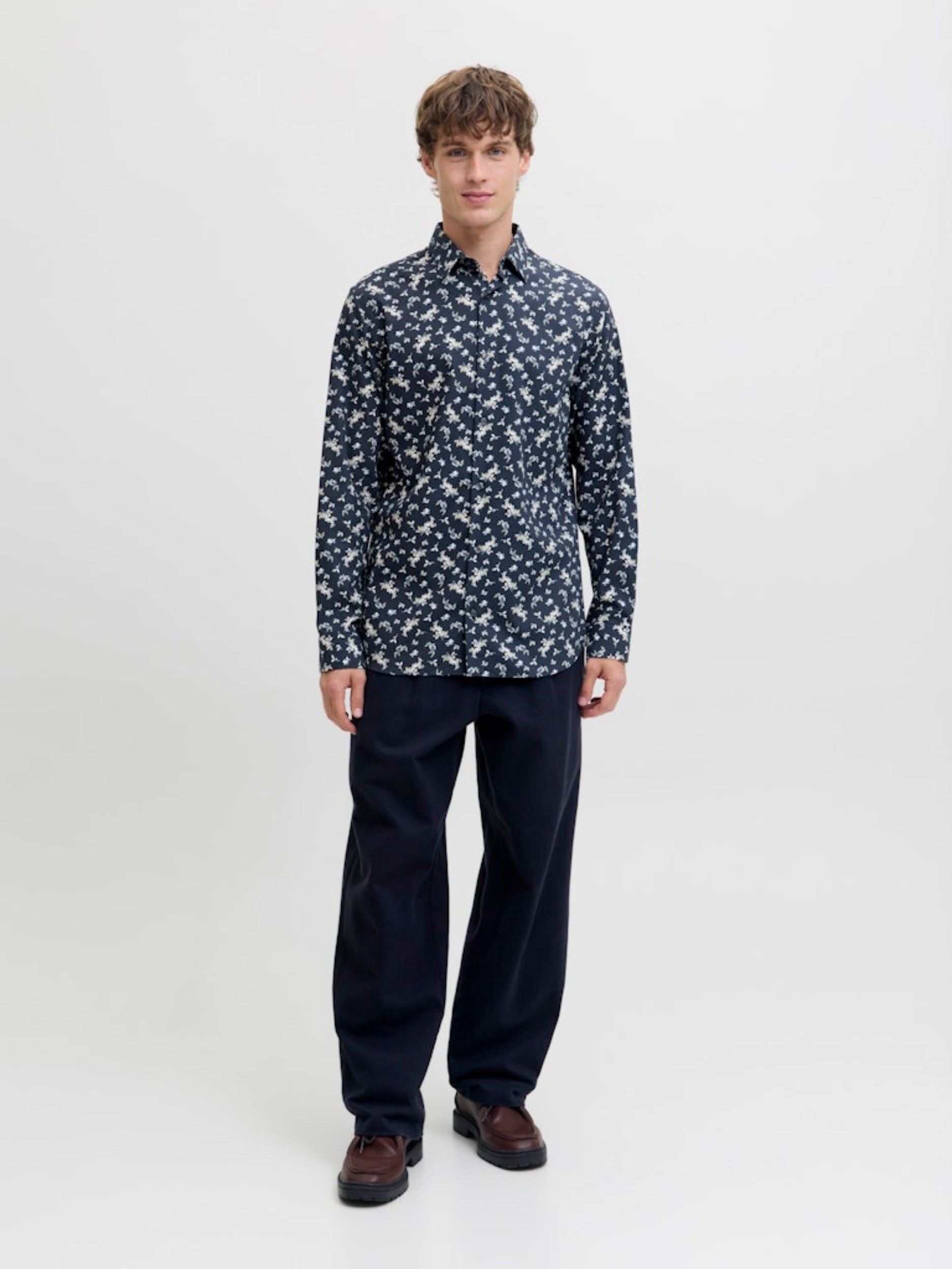 JPRBLAYORK PRINT DOBBY L/S SHIRT