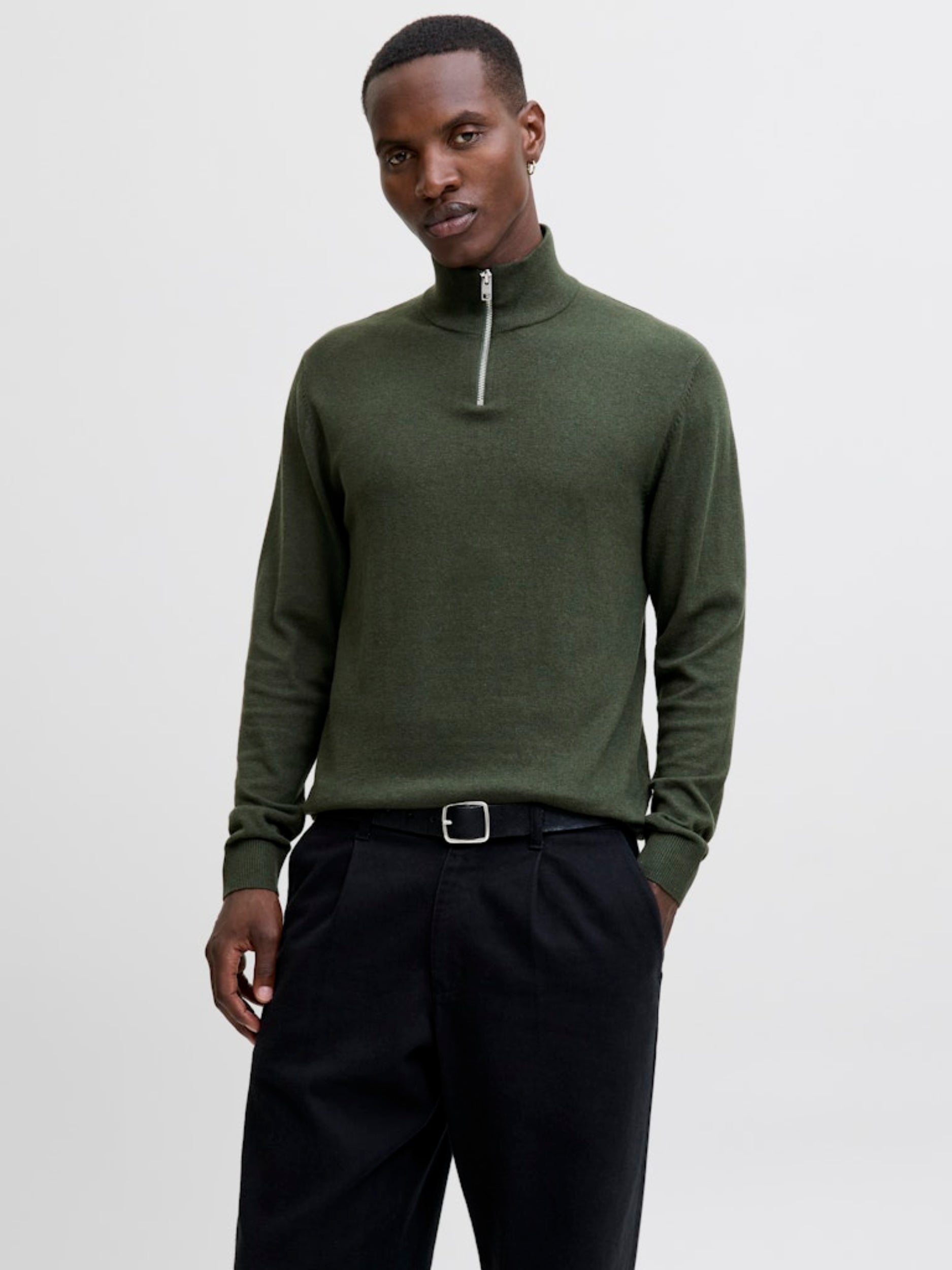 JJEEMIL KNIT HALF ZIP