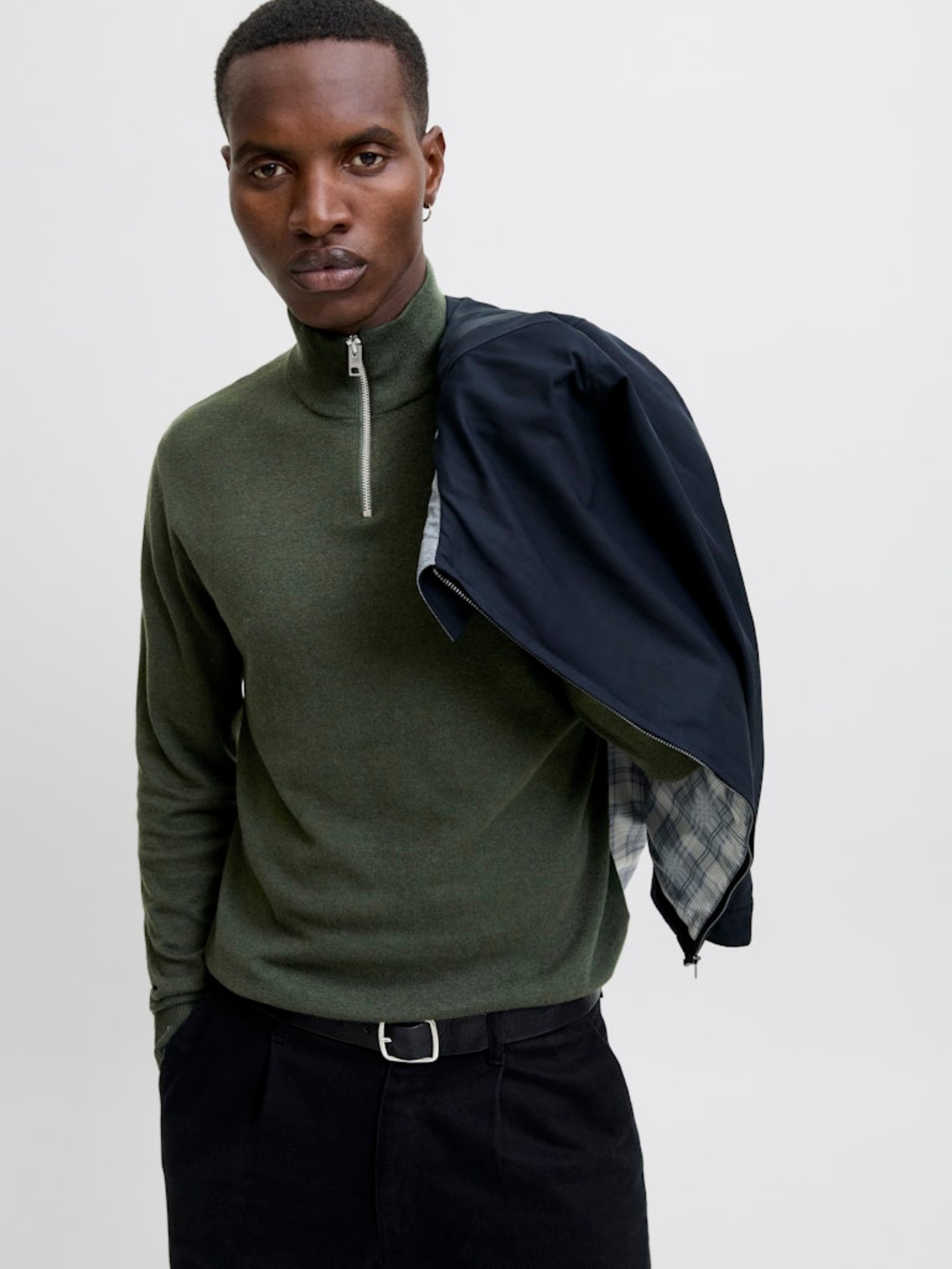 JJEEMIL KNIT HALF ZIP