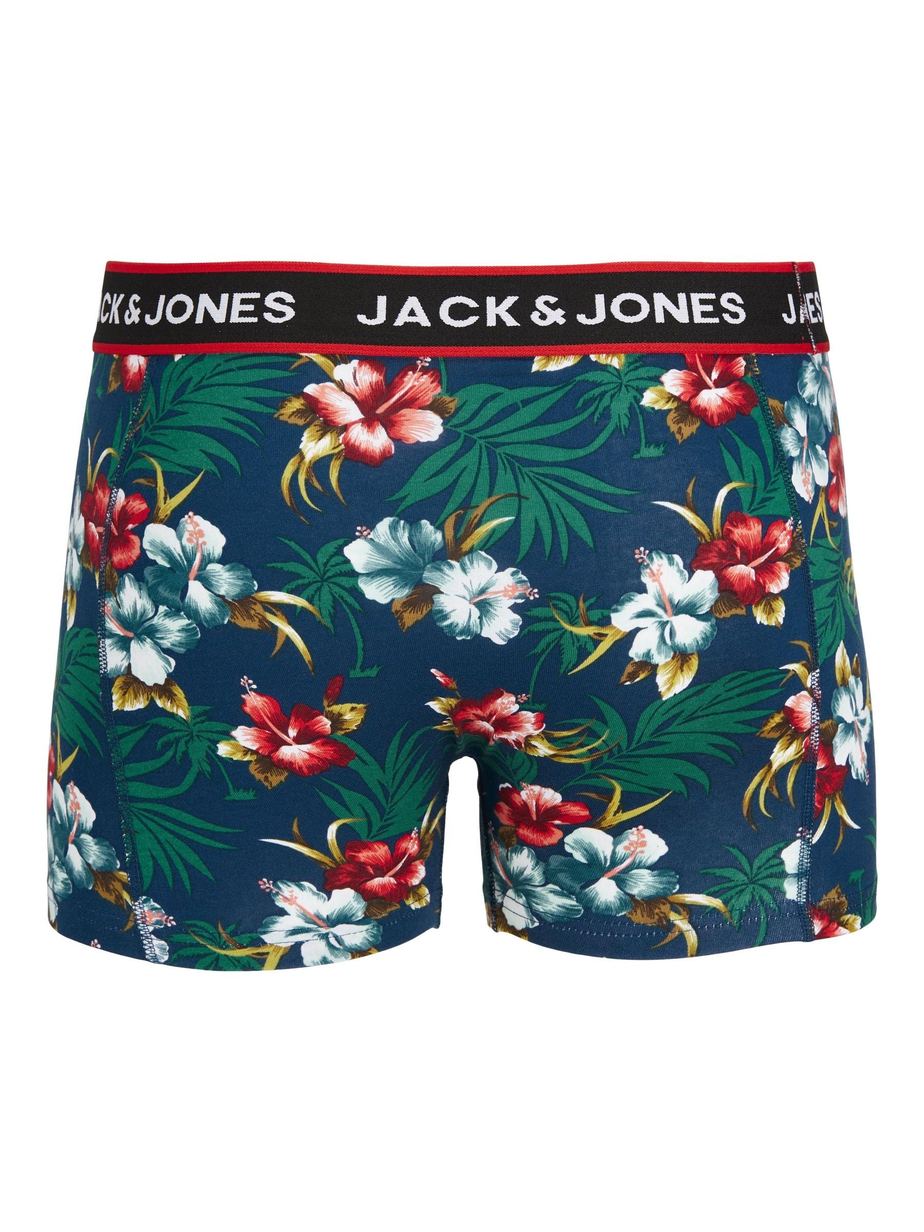 JACFLOWER TRUNKS 3 PACK