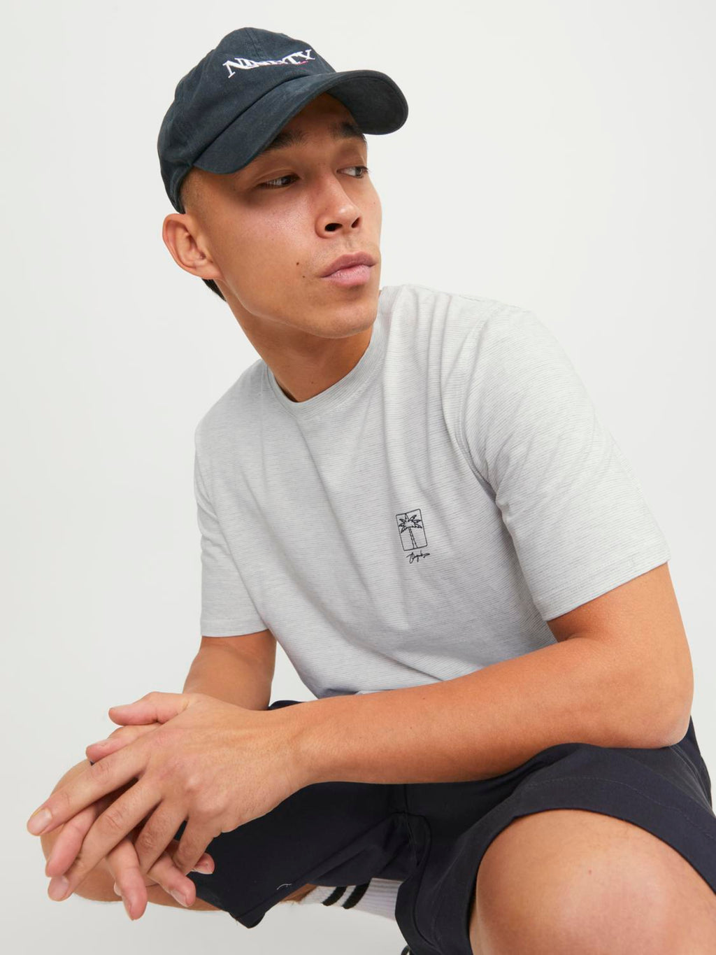 JORMARBELLA MARL TEE SS CREW NECK