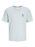 JORPALM EMB TEE SS V-NECK