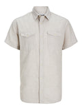 JCOSHERIDAN LINEN BLEND SHIRT SS
