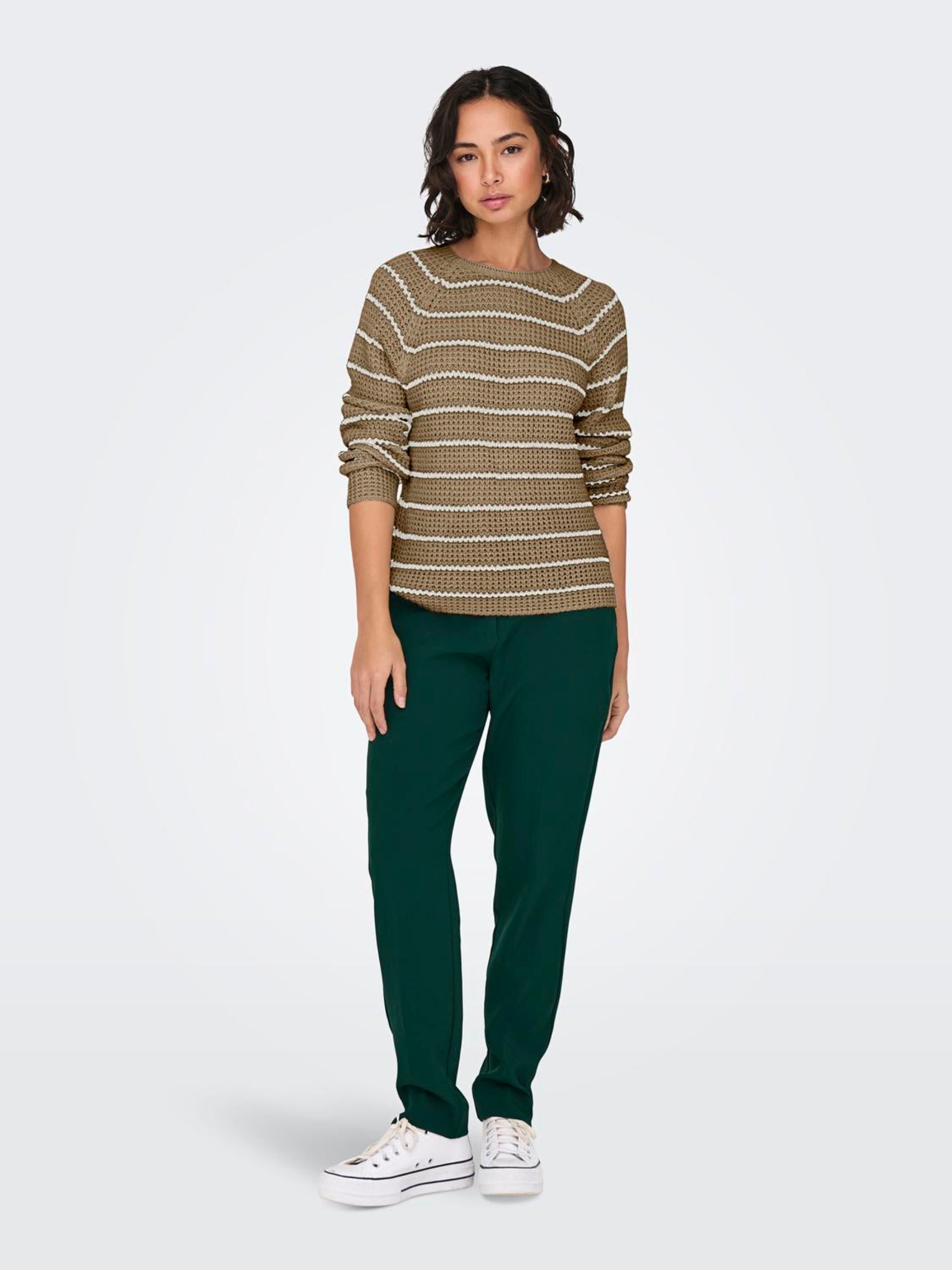 JDYELLEN L/S ONECK RAGLAN PULLOVER KNT
