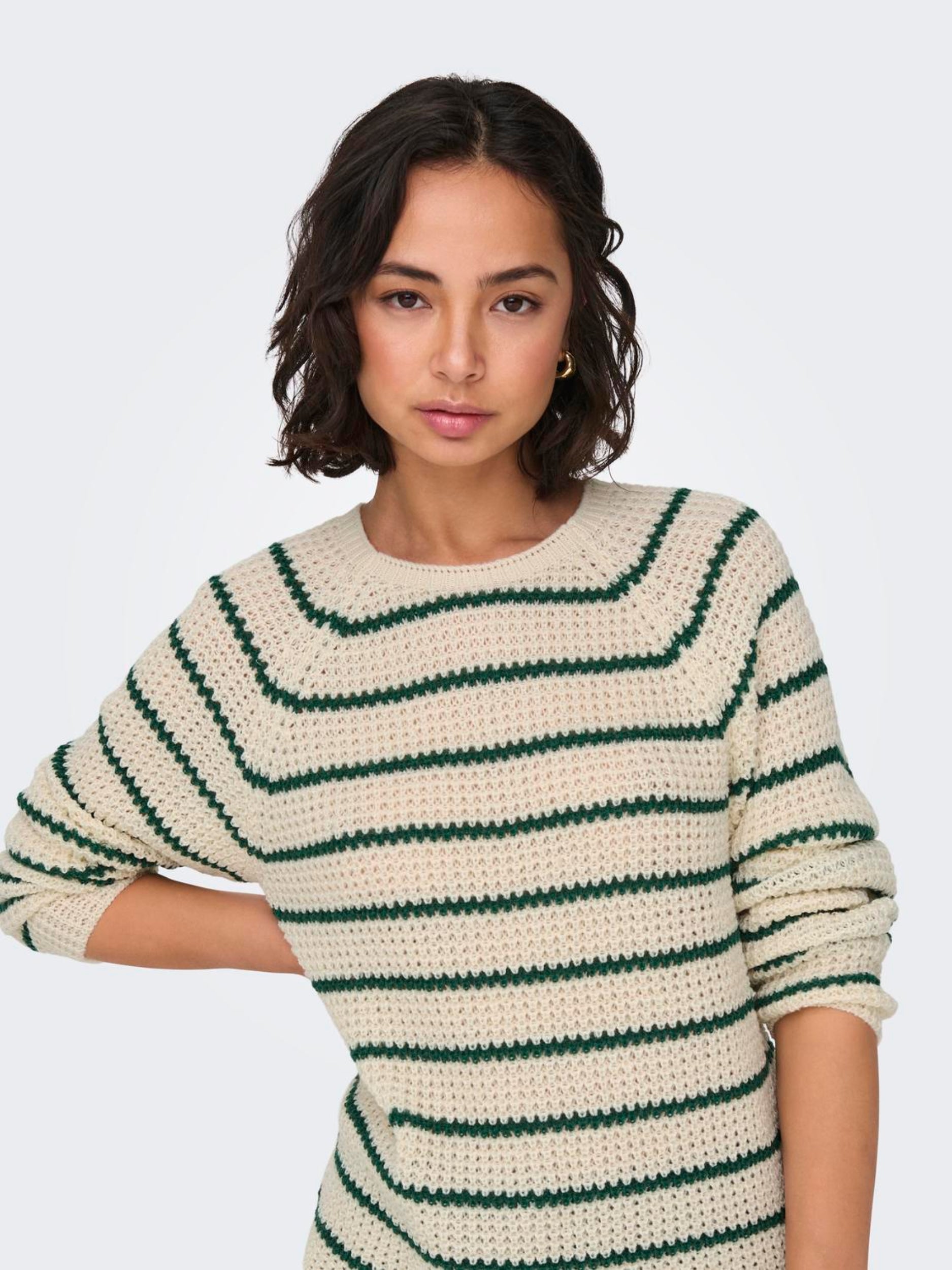 JDYELLEN L/S ONECK RAGLAN PULLOVER KNT