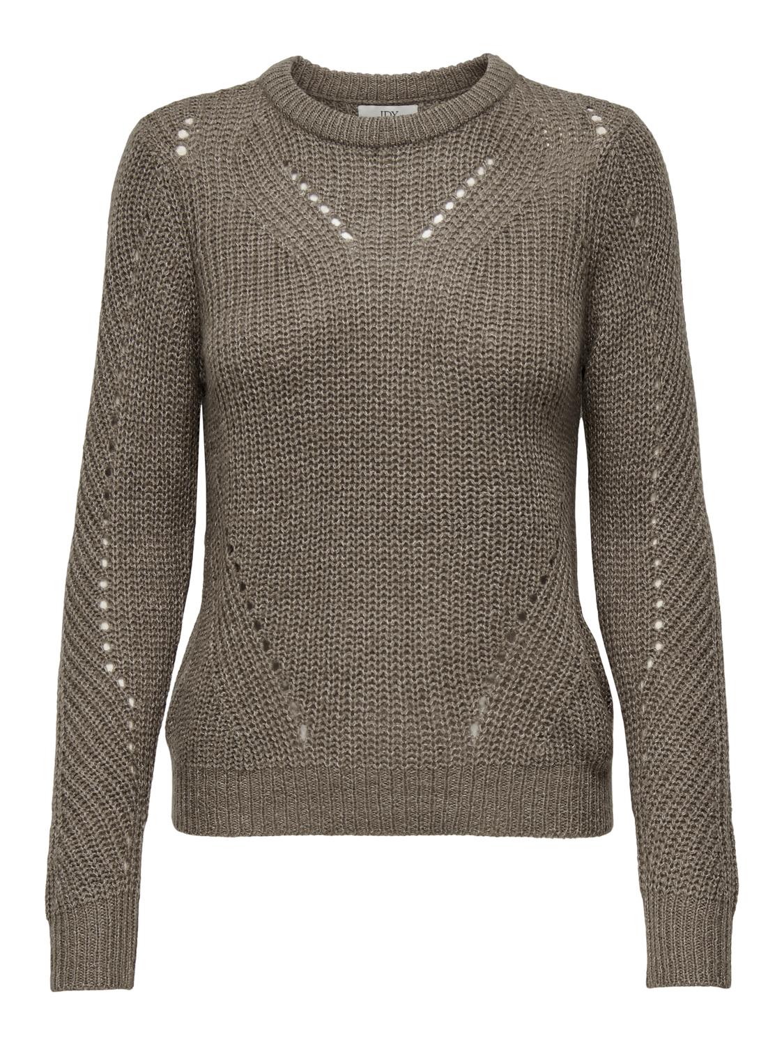 JDYMEGAN FELO L/S O-NECK STRUC PULL KNT