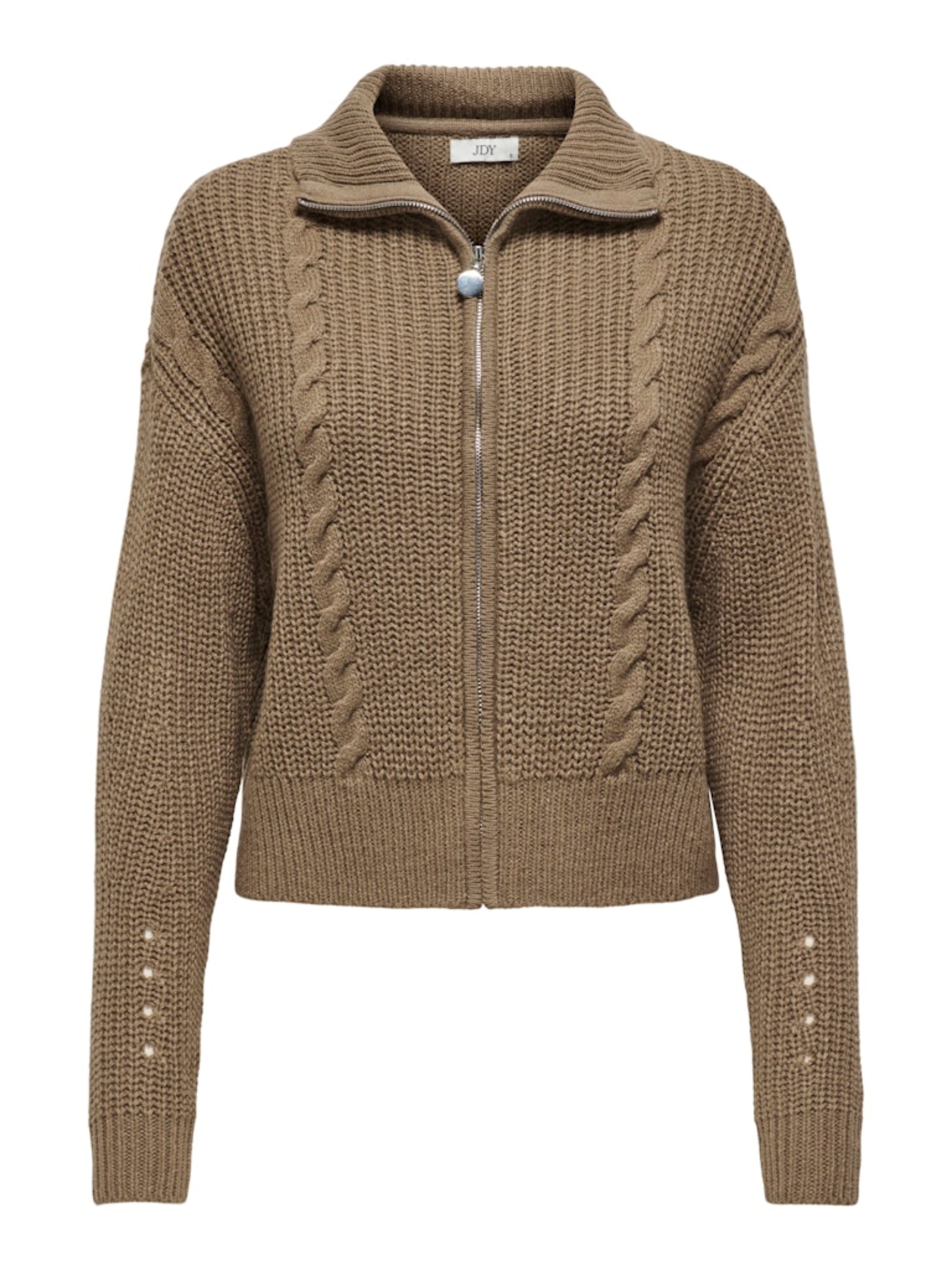 JDYJUSTY ICE L/S SHORT ZIP CARDIGAN