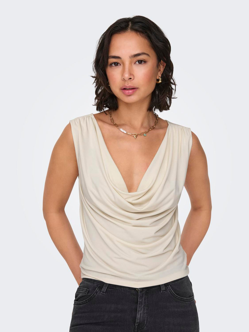 JDYMISTY S/L 2-WAY WATERFALL TOP