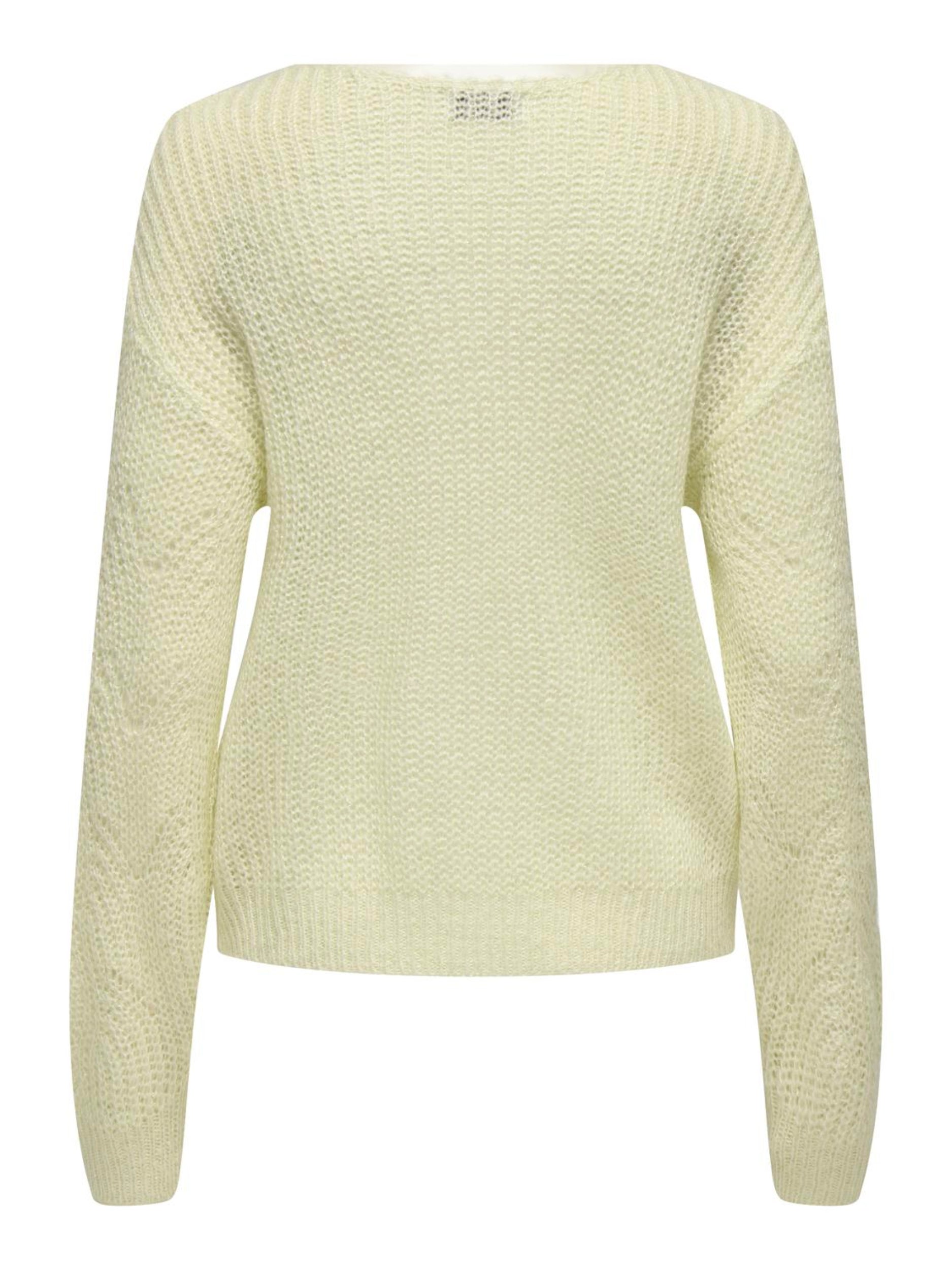 JDYBADUT L/S V-NECK STRUC GLITT PULL
