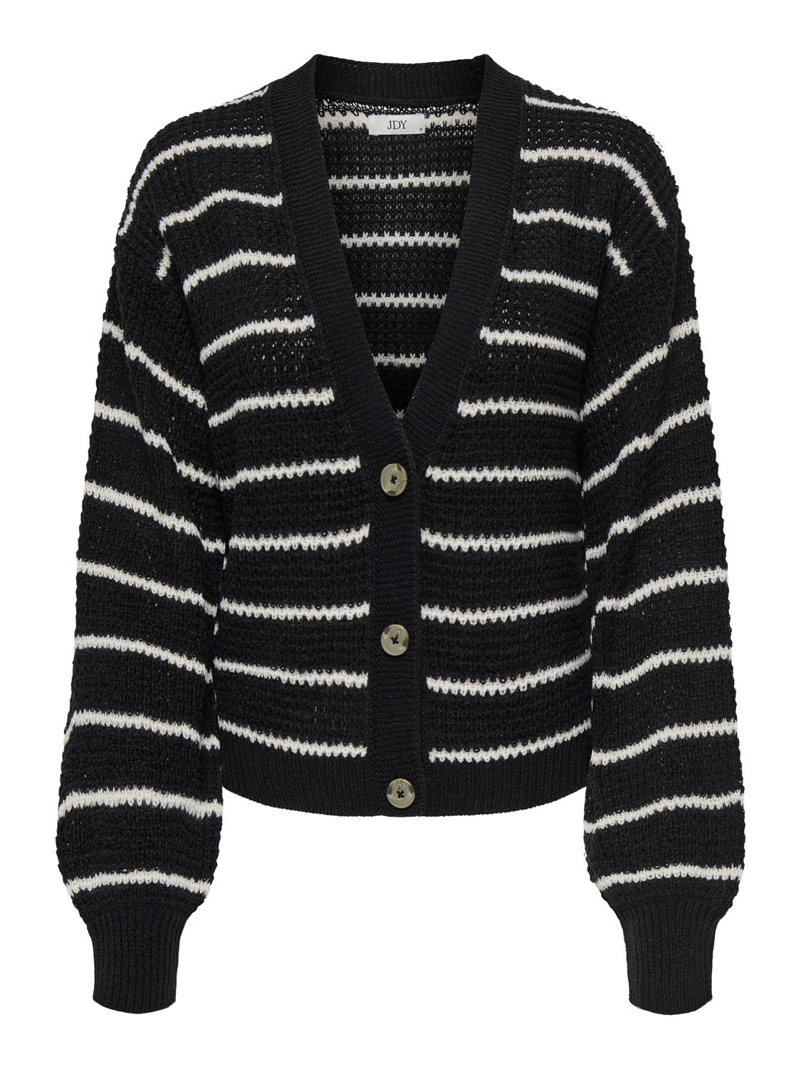 JDYELLEN L/S V-NECK STRIPE CARDIGAN