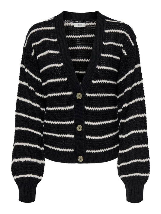 JDYELLEN L/S V-NECK STRIPE CARDIGAN