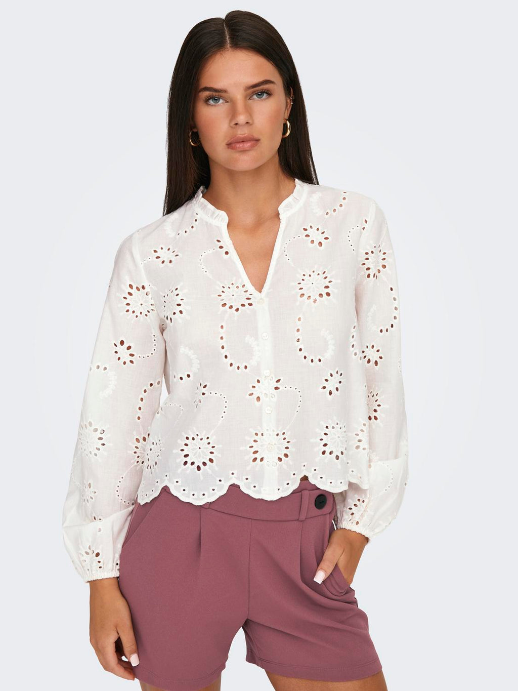 JDYDITTE L/S EMBRODERIE  SHIRT