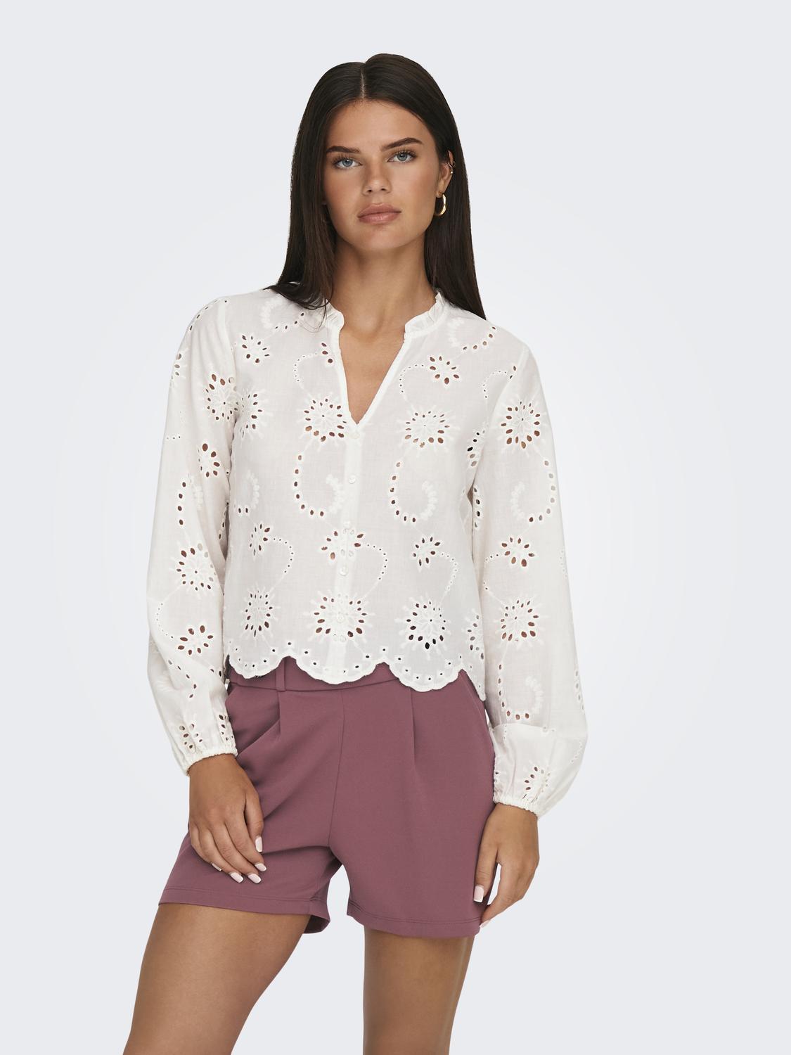 JDYDITTE L/S EMBRODERIE  SHIRT