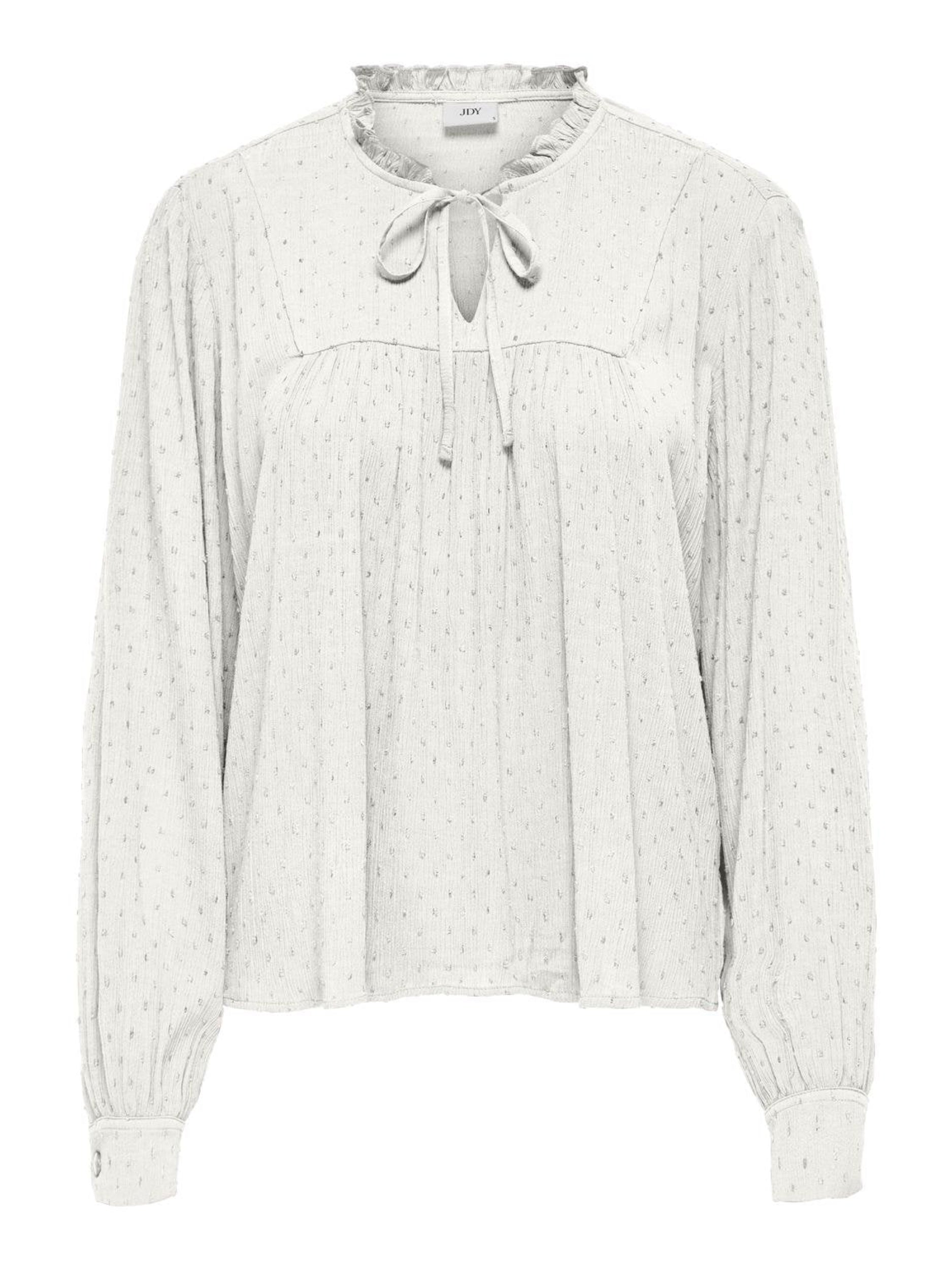 JDYLIMA LIFE L/S TIE DETAIL TOP WVN DIA