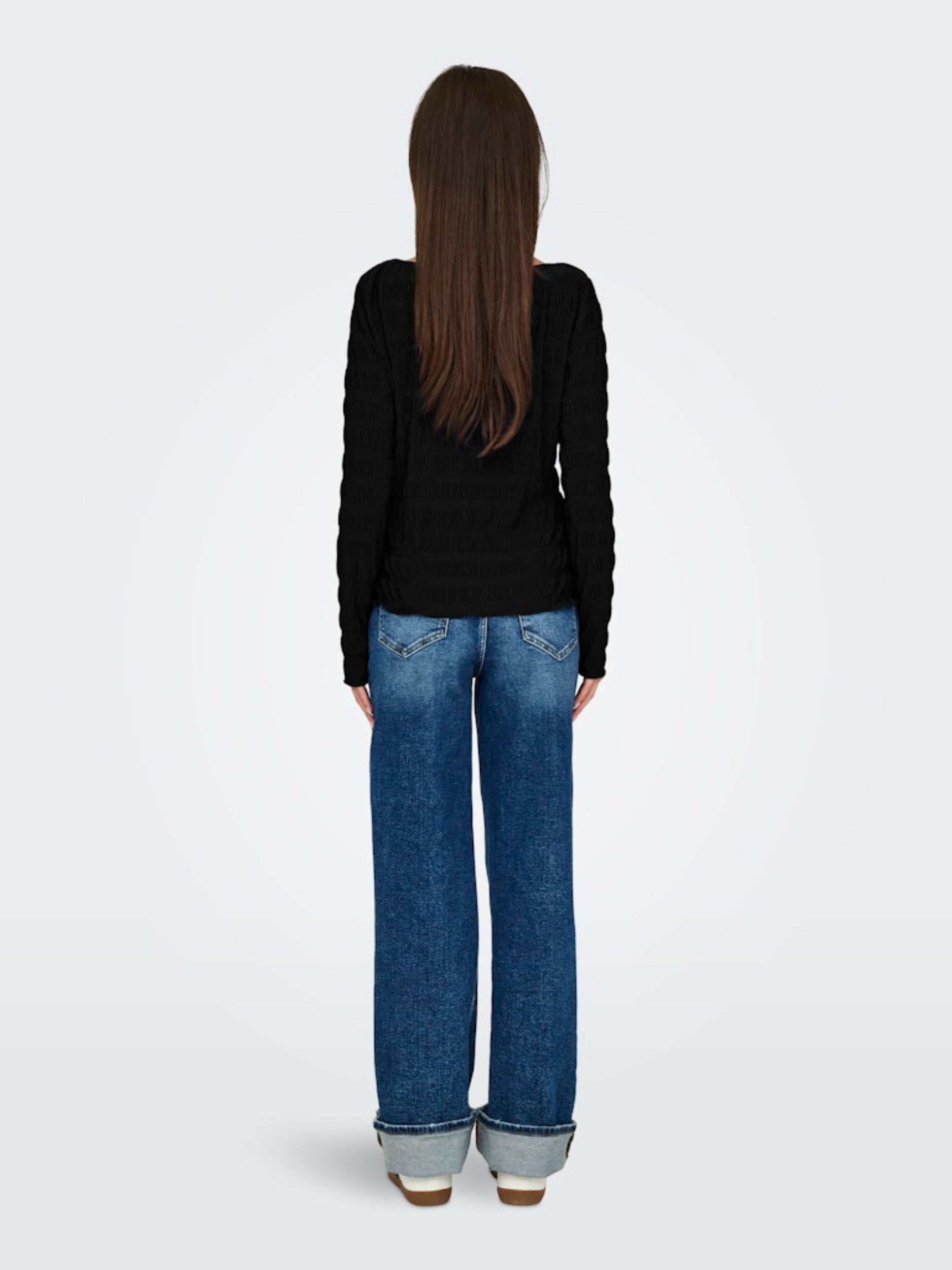 JDYHELLA L/S O-NECK TOP