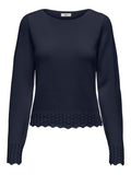 JDYGRACE L/S BOATNECK STRUC PULLOVER KNT
